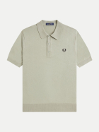 FRED PERRY Strick-Poloshirt m37seagrass-m37seagrass bei Robert Ley