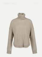 Robert Ley Rollkragenpullover mit Mausezähnchen-Bund 967-grayscale bei Robert Ley