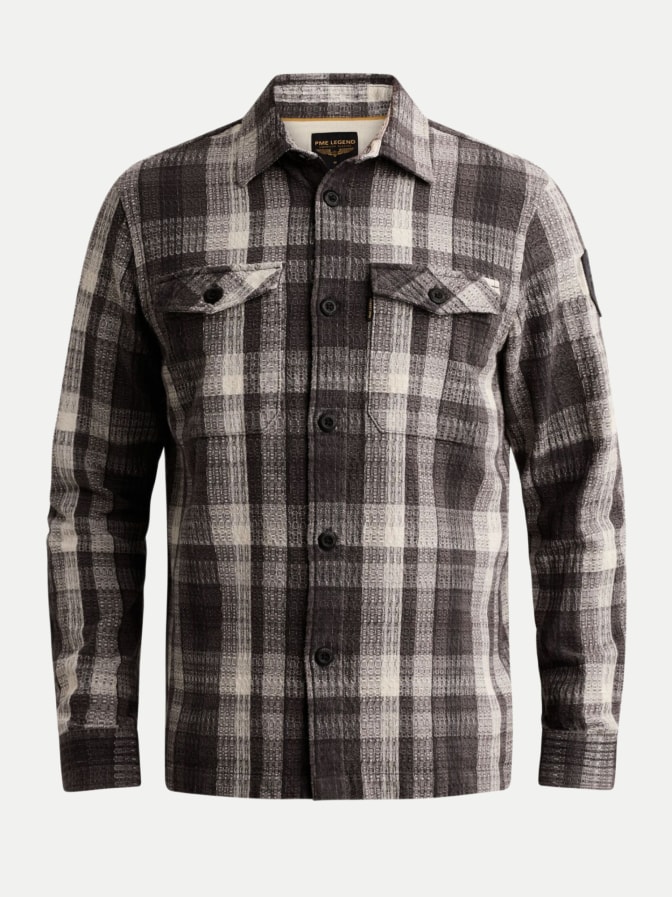 PME Legend Hemdjacke mit garngefärbtem Karomuster bei Robert Ley