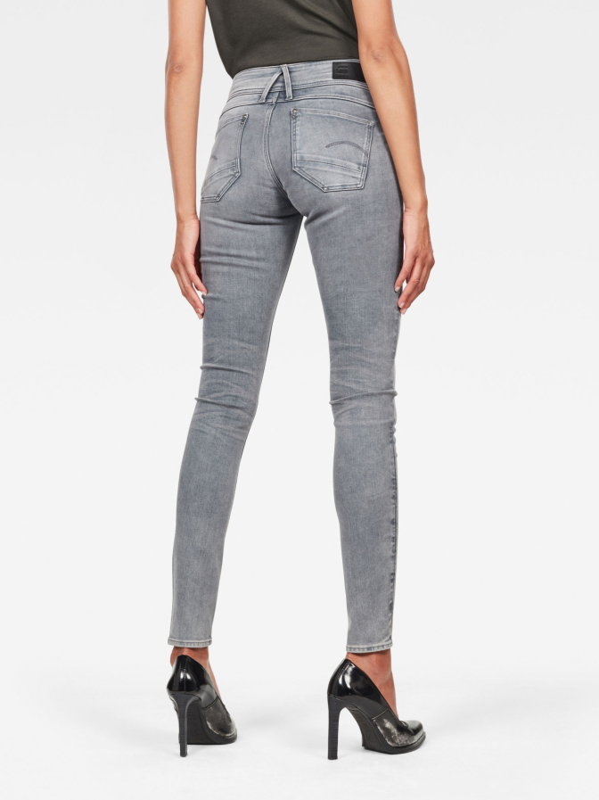 G-Star G-Star Femme Jean Lynn Mid Skinny, Gris  Dusty Grey D06746 B472 A799 31w 30l  A85f4720 A80d 5d18 91bb Bbc5a5b52d4c