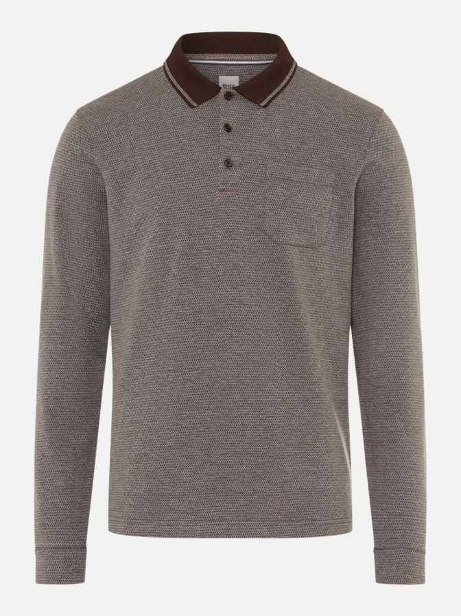 Brax Langarm Poloshirt PHARELL bei Robert Ley