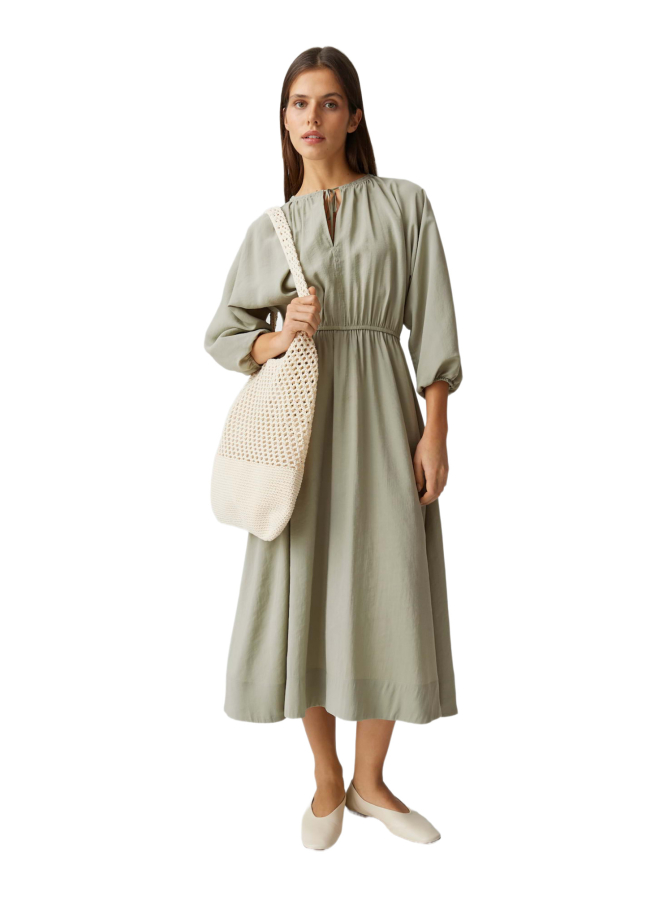 Opus Midikleid Worty mit Ballonärmeln bei Robert Ley