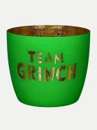Giftcompany Windlicht Madras mit Motiv H: 8,5cm neongrün/gold Team Grinch bei Robert Ley