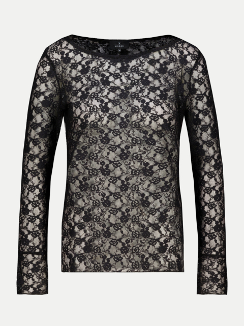 Monari Langarmshirt mit transparenter Spitze bei Robert Ley