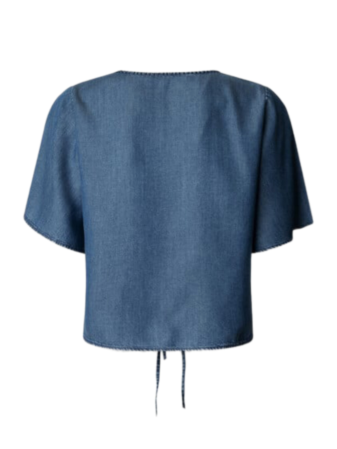 Pepe Jeans Bluse mit V-Ausschnitt bei Robert Ley