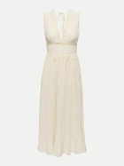 Only Midi-Kleid ONLMELOR mit Spitzendetails 177930-Antique White bei Robert Ley