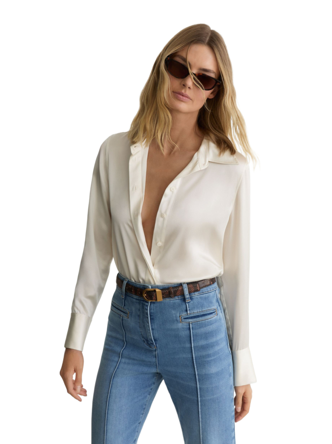 Reiss Seidenbluse Ameira bei Robert Ley
