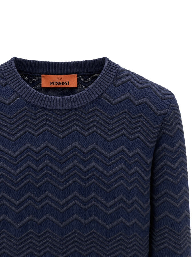 MISSONI Strickkleid mit Zig-Zag-Muster bei Robert Ley