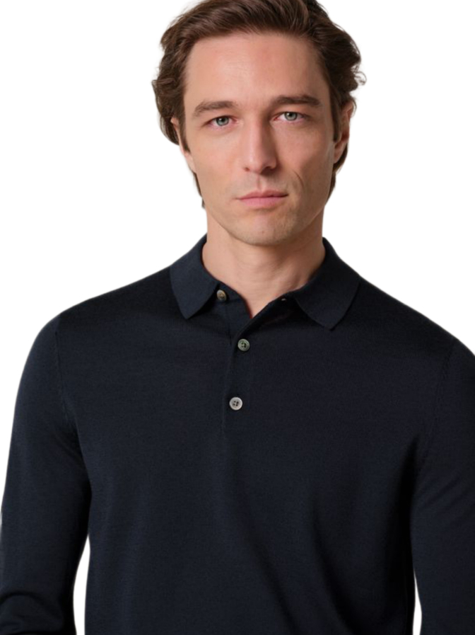 PROFUOMO Pullover mit Polokragen aus Wolle bei Robert Ley