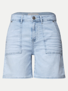 Street One Casual- Fit Shorts 17692-bleached light blue wash bei Robert Ley