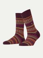 Falke Socken Fair Isle 8435-claret bei Robert Ley