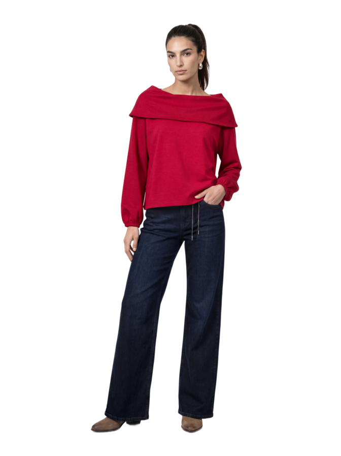 Monari Sweatshirt mit Carmen-Ausschnitt bei Robert Ley