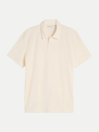 Tom Tailor Casual Frottee-Poloshirt 10348-Gardenia White bei Robert Ley