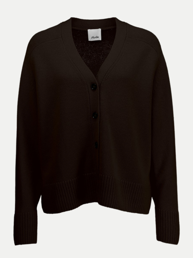 ALLUDE Strickjacke mit V-Ausschnitt bei Robert Ley