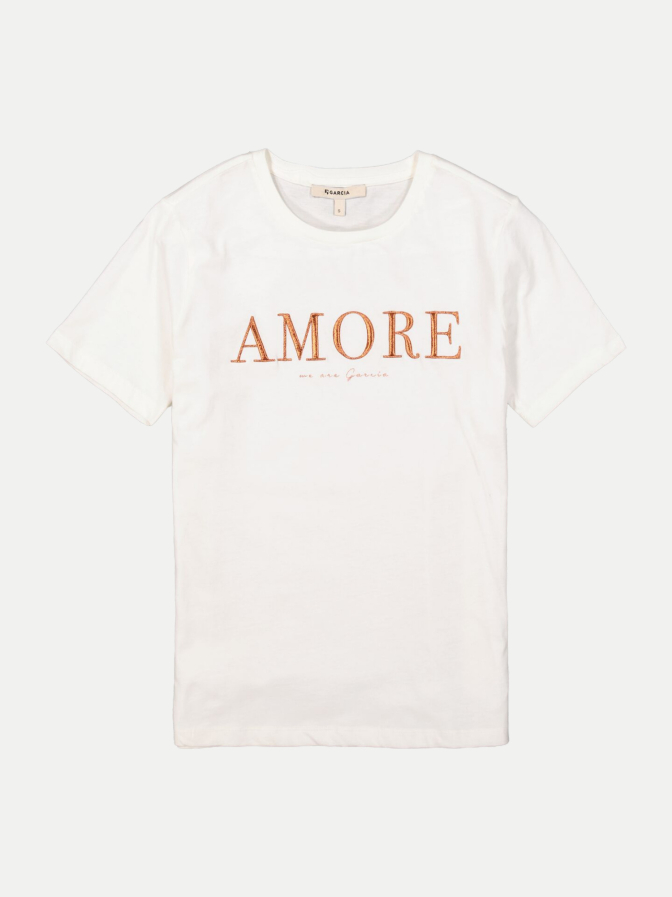 GARCIA T-Shirt mit Schriftzug bei Robert Ley