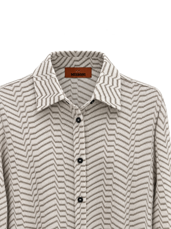 MISSONI Chevron-Blusenshirt mit Zig-Zag-Muster bei Robert Ley
