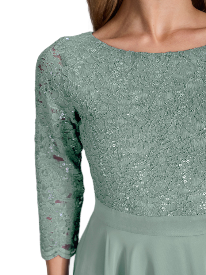 Swing Kleid aus Spitze und Chiffo bei Robert Ley