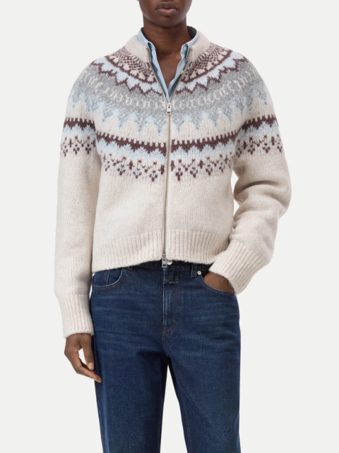 Closed Strickjacke mit Norweger-Muster bei Robert Ley