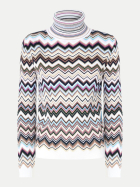 MISSONI Rollkragenpullover mit Zig Zag-Muster multicblu/fucs bei Robert Ley