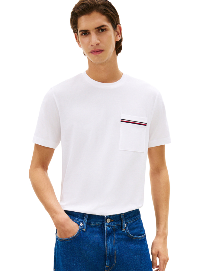 Tommy Hilfiger T-Shirt aus Piqué-Jersey bei Robert Ley