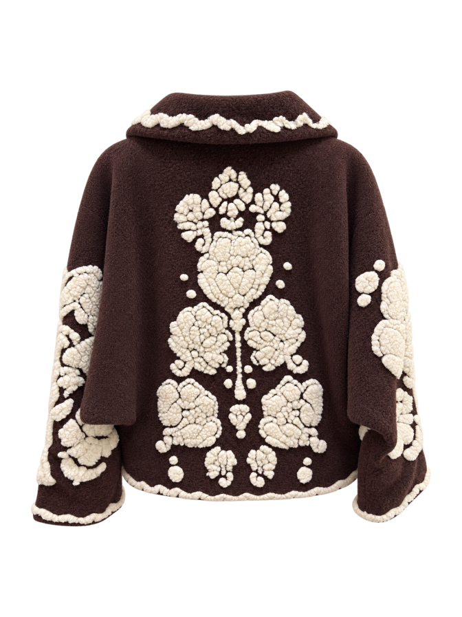 Farm Rio Kurzer Mantel mit Blumenrevers bei Robert Ley