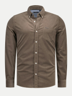 NZA New Zealand Auckland Regular-Fit Freizeithemd 1126-GREY BROWN bei Robert Ley