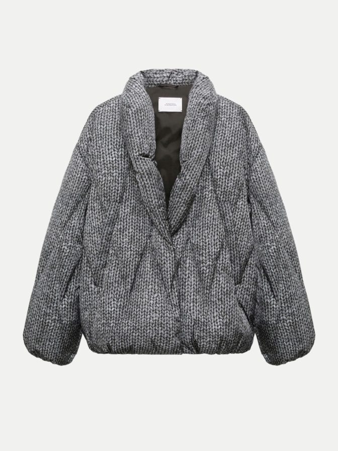 Dorothee Schumacher Steppjacke mit Strick-Print bei Robert Ley