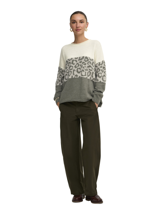 Only Pulover Jade mit Animalprint bei Robert Ley