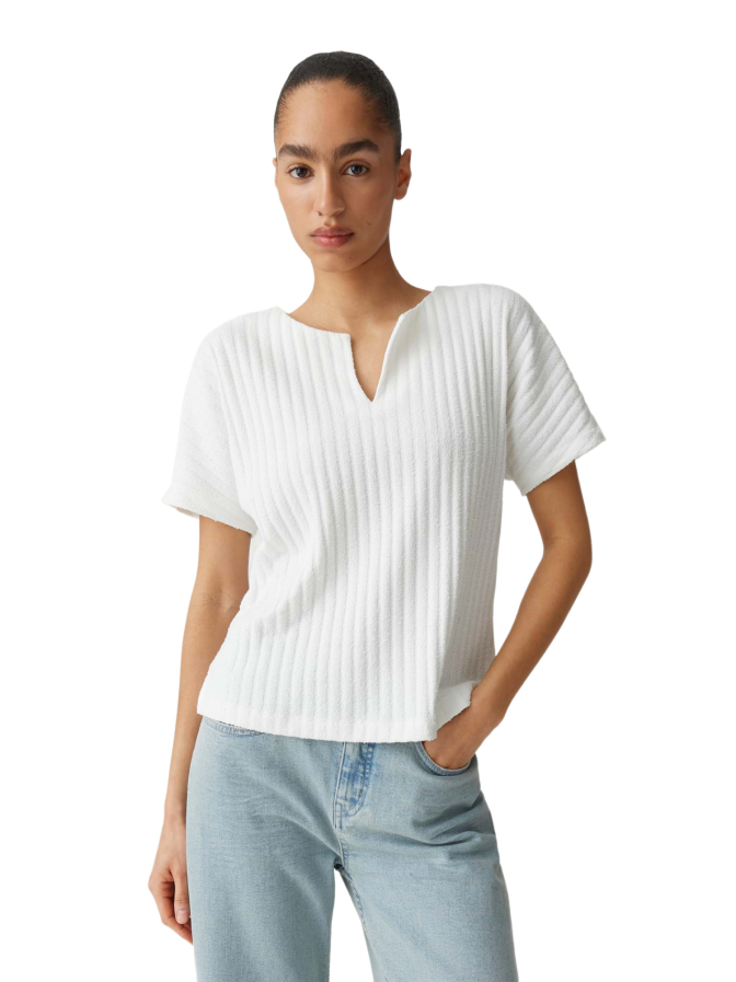 Opus Jerseyshirt Sombri in Rippoptik bei Robert Ley