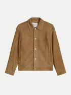 Marc O'Polo DENIM Lederjacke aus Veloursleder 3404-Leather Green bei Robert Ley