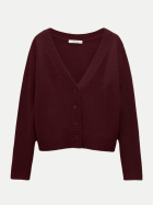 Dorothee Schumacher Cardigan aus Kaschmir 497-merlot bei Robert Ley