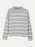 s.Oliver RED LABEL Strickpullover mit Streifen-Muster 97X4-GREY/BLACK bei Robert Ley