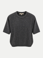 Antonelli Firenze Kurzarm-Strickpullover Lucilla 20910 anthra/darkgrey bei Robert Ley