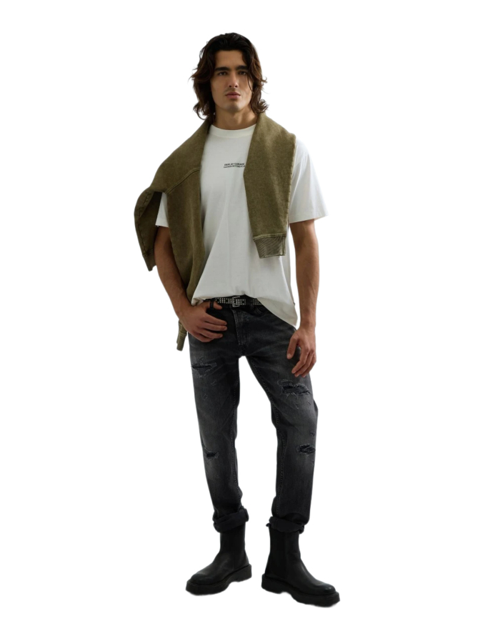 Replay T-Shirt mit Print in Distressed-Optik bei Robert Ley