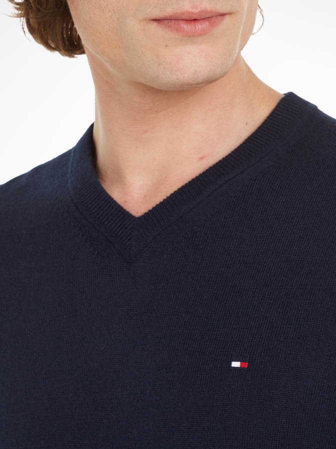 Tommy Hilfiger Strickpullover mit Logo-Stitching bei Robert Ley