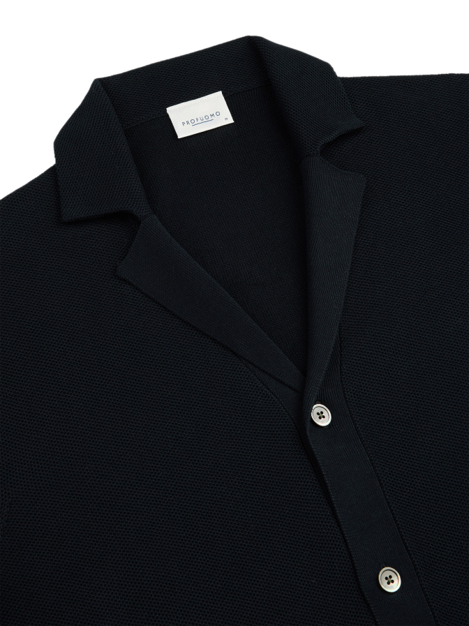 PROFUOMO Polohemd mit Perlmuttknöpfen bei Robert Ley