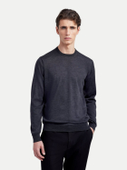Filippo De Laurentiis Rundhalspullover in 100% Merino 980-dark grey bei Robert Ley
