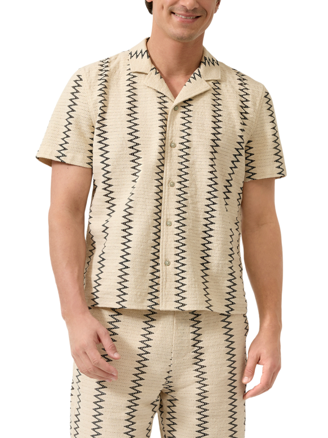 s.Oliver RED LABEL Relaxed-Fit Bermuda mit Streifenmuster bei Robert Ley