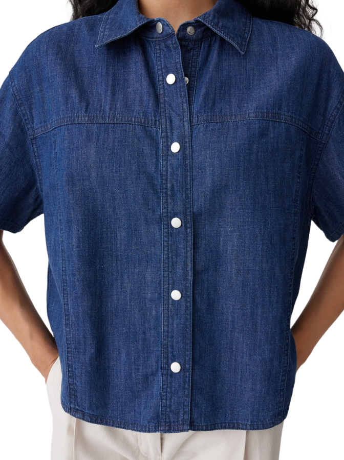 Opus Kurzarm Jeanshemd Ferluna bei Robert Ley