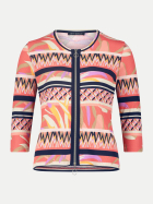 Betty Barclay Shirtjacke mit Rippenstruktur 4868-Red/Beige bei Robert Ley