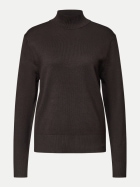 Street One Basic Pullover mit Turtle Neck 17874-black coffee bei Robert Ley