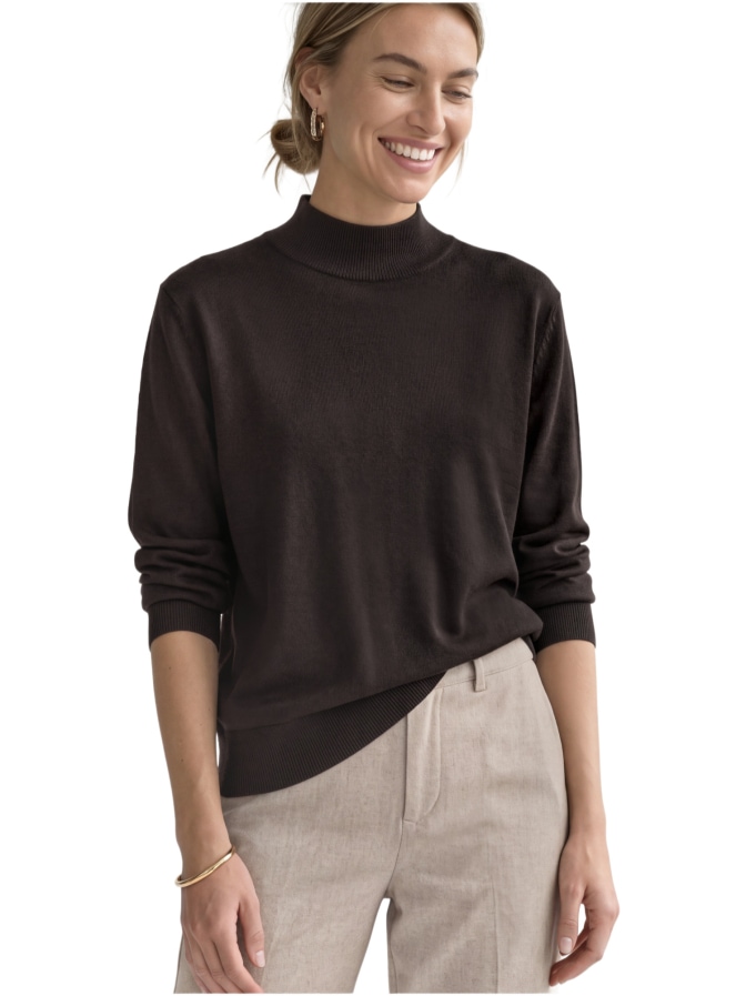 Street One Basic Pullover mit Turtle Neck bei Robert Ley