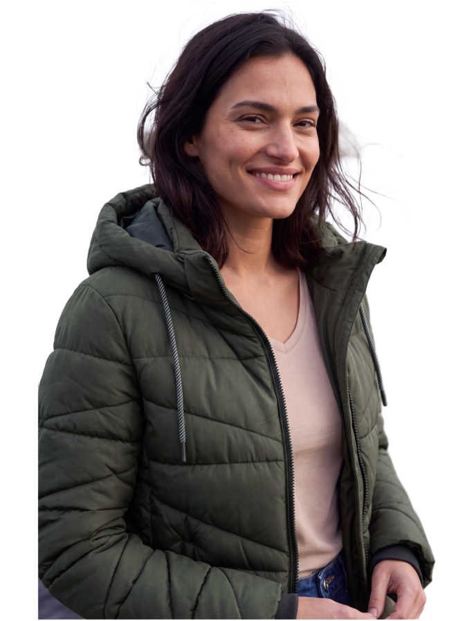 Cecil Steppjacke mit Kapuze und Zipper bei Robert Ley