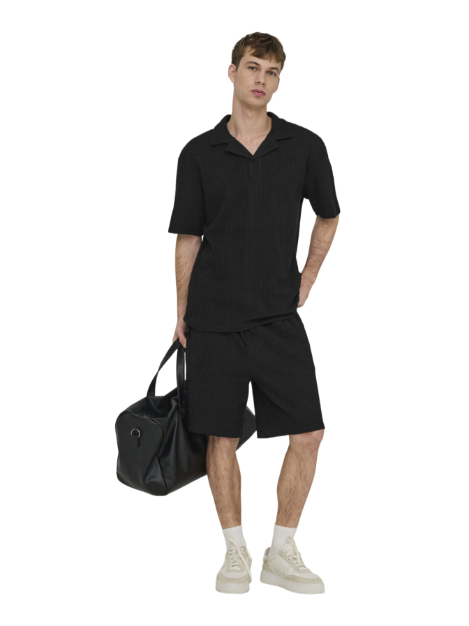 Only & Sons Seersucker Polohemd bei Robert Ley