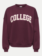 JDY Sweatshirt 193785017-Windsor Wine/COLLEGE EMB bei Robert Ley