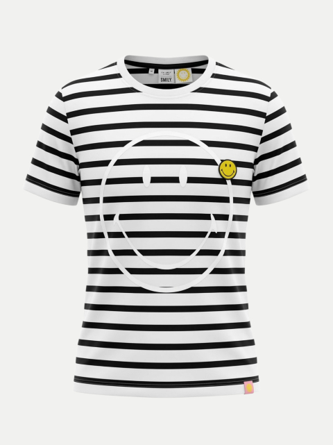 The Shirt Project T-Shirt Smiley Gestreift bei Robert Ley