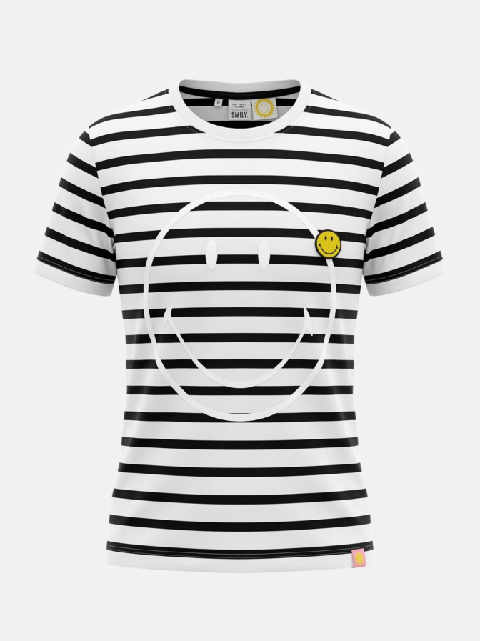 The Shirt Project T-Shirt Smiley Gestreift bei Robert Ley