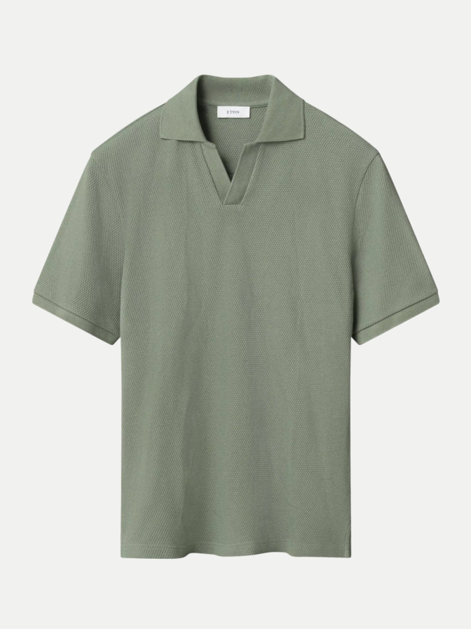 Eton Poloshirt in Waffelstruktur bei Robert Ley