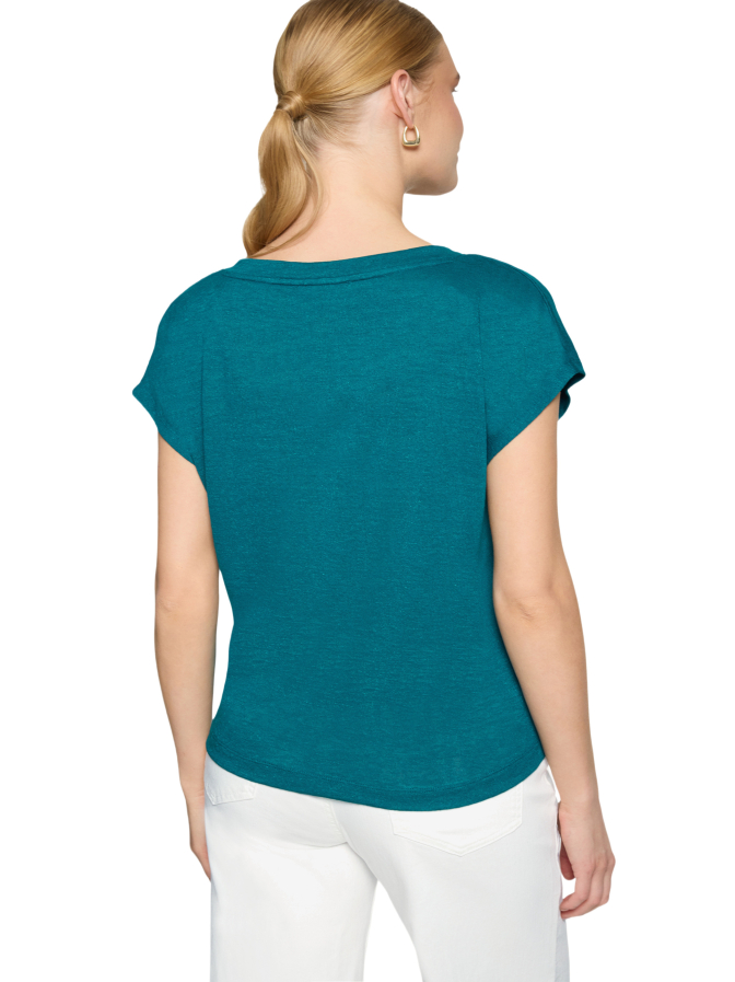 Zero Basic-T-Shirt mit V-Ausschnitt bei Robert Ley