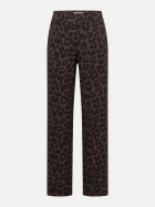 Cecil Straight-Leg Hose Neele mit Leo-Muster 27750-dark toffee brown bei Robert Ley